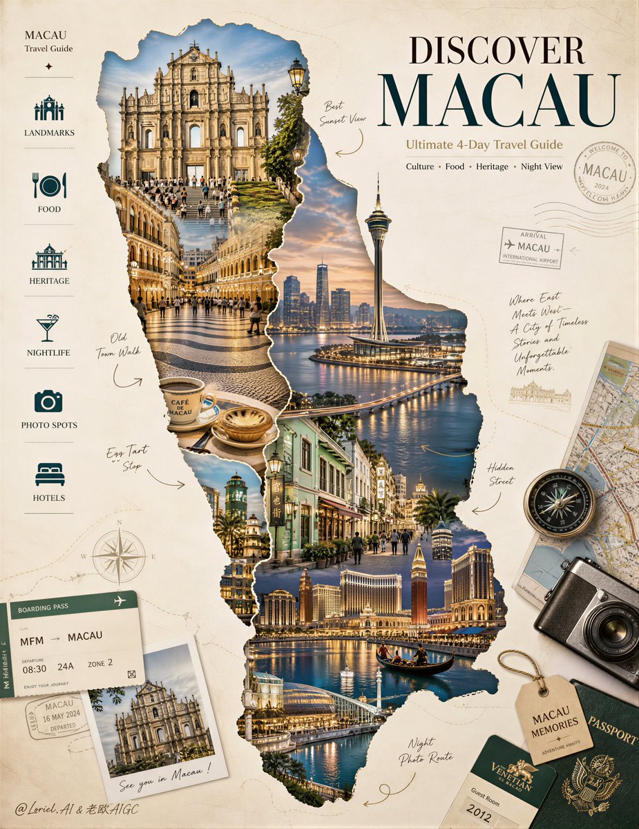 Luxury Editorial Destination Guide Poster