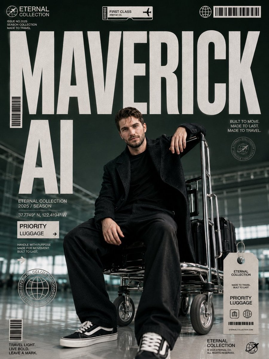 Luxury Streetwear Airport Editorial - alternate