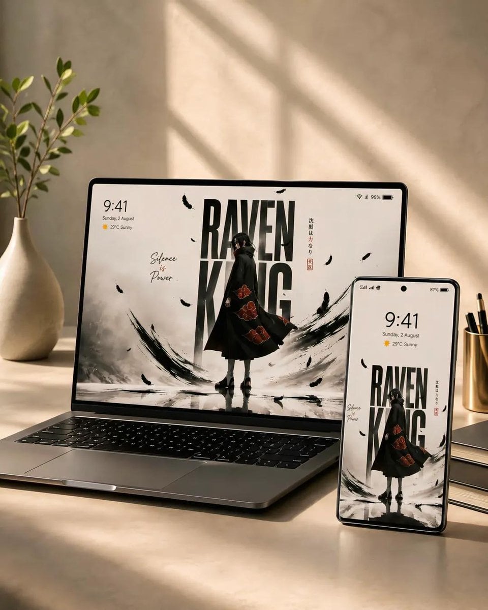 Raven King Shinobi Editorial Mockup - alternate
