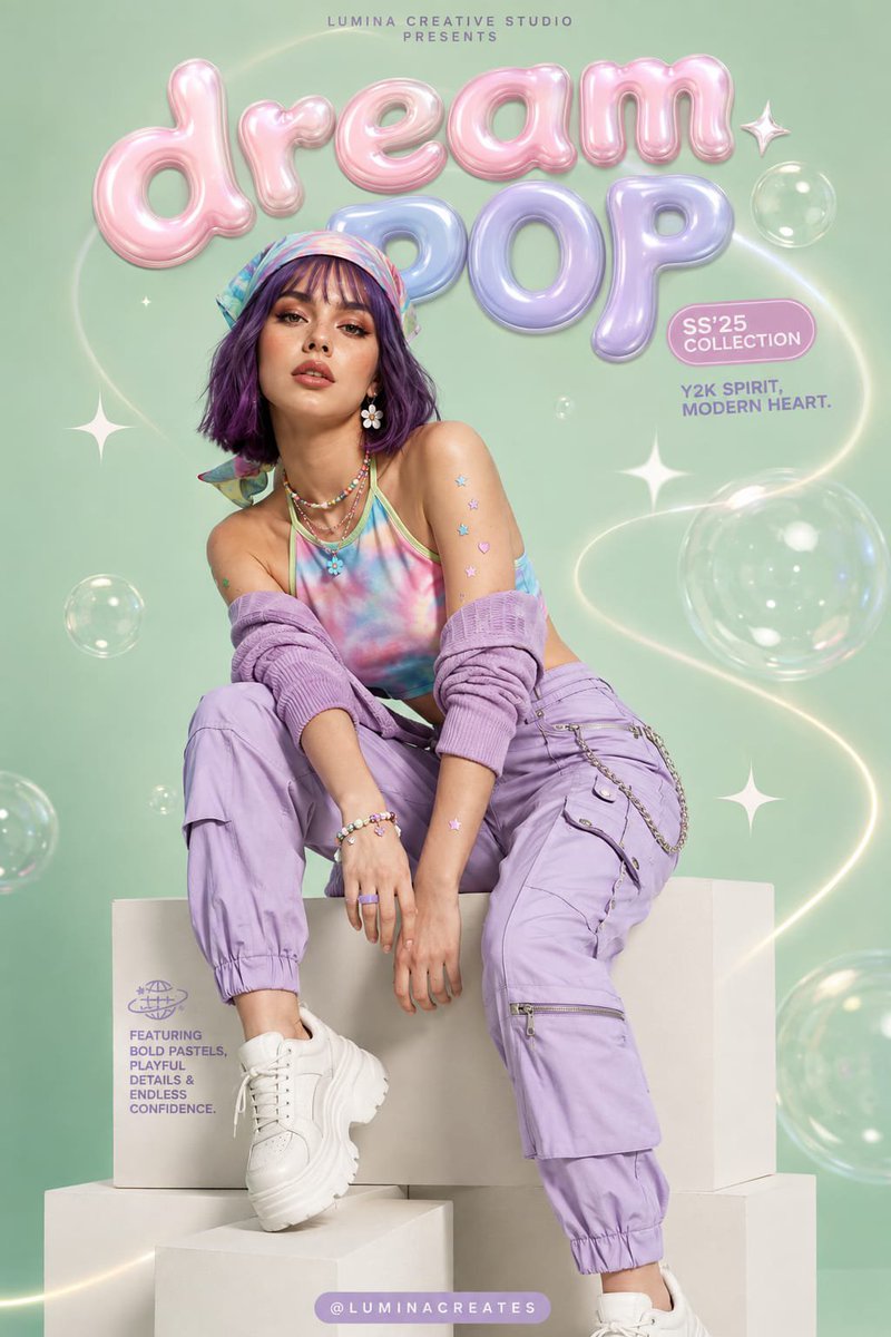 Y2K Pastel Luxury Fashion Editorial