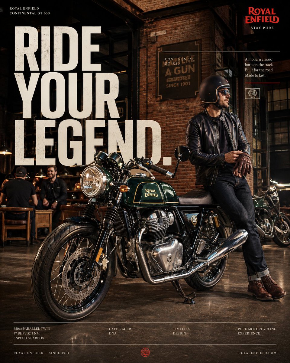 Royal Enfield Continental GT 650 Premium Campaign