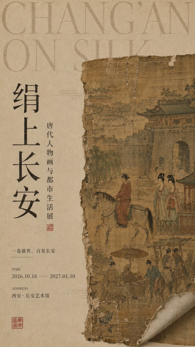 Museum-Grade Oriental Exhibition Poster Layout - alternate