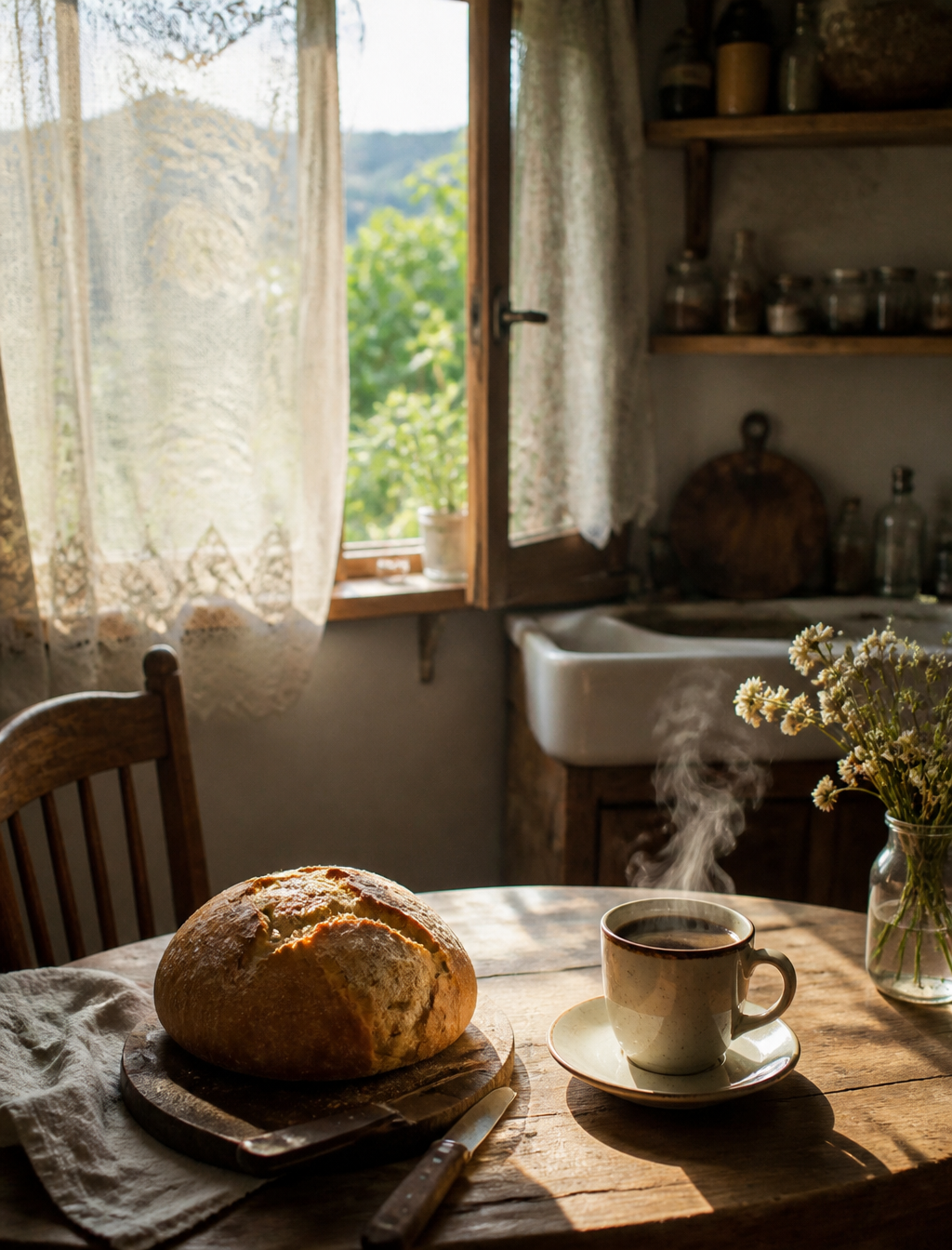 Rustic Morning Kitchen Still Life