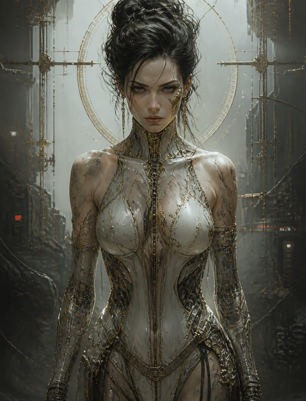 Cybertech Abstract Fusion by Luis Royo Style