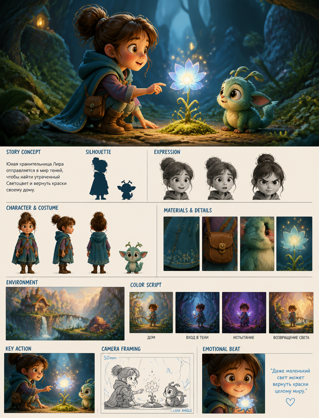 Stylized 3D Magic Children's Story Concept