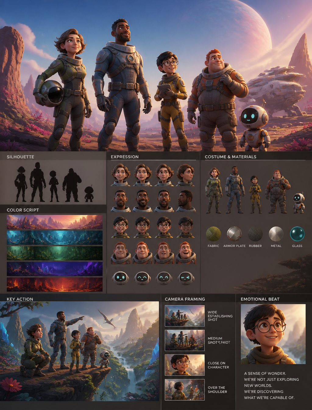 Futuristic Space Explorers Concept Art