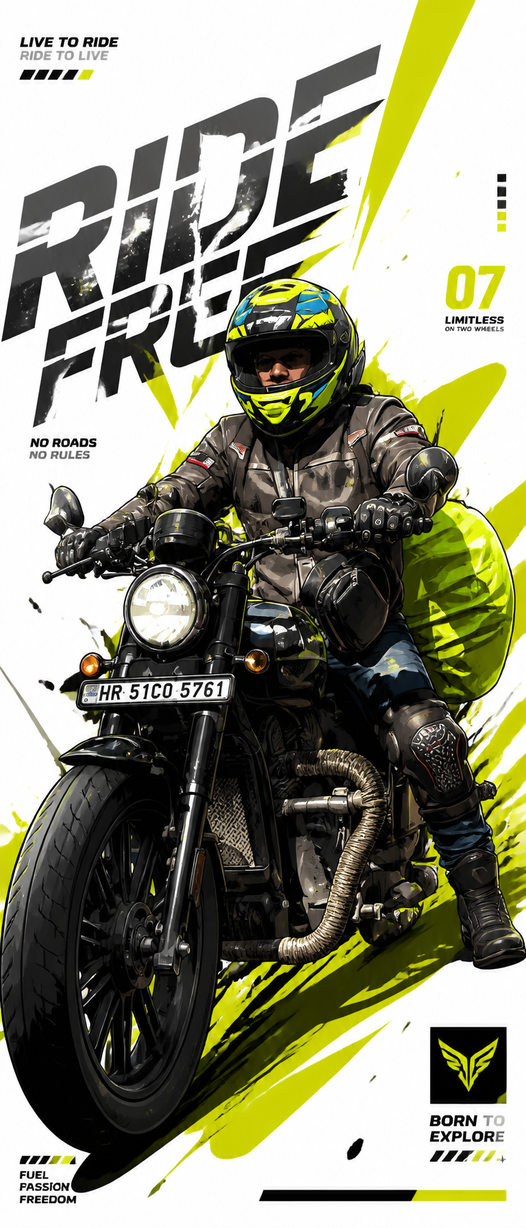 Modern Streetwear Character Poster Template