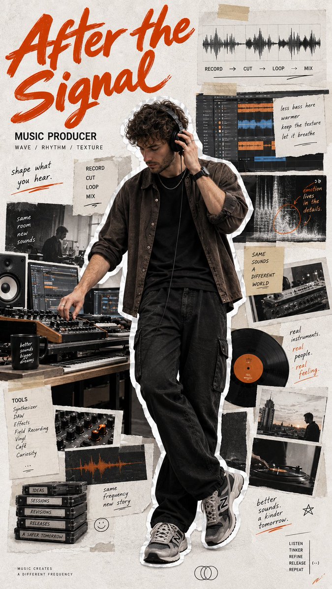 Modern Professional Editorial Collage Poster
