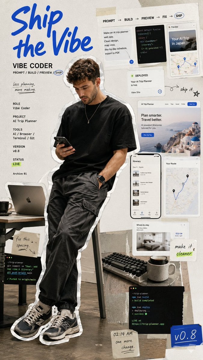 Modern Professional Editorial Collage Poster - alternate