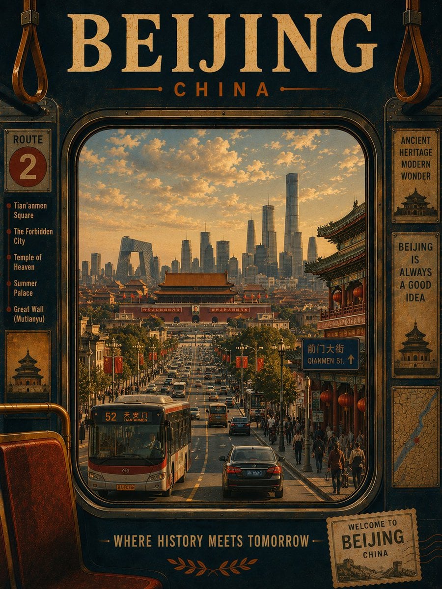 Create a collection of vintage retro travel posters for i... - alternate