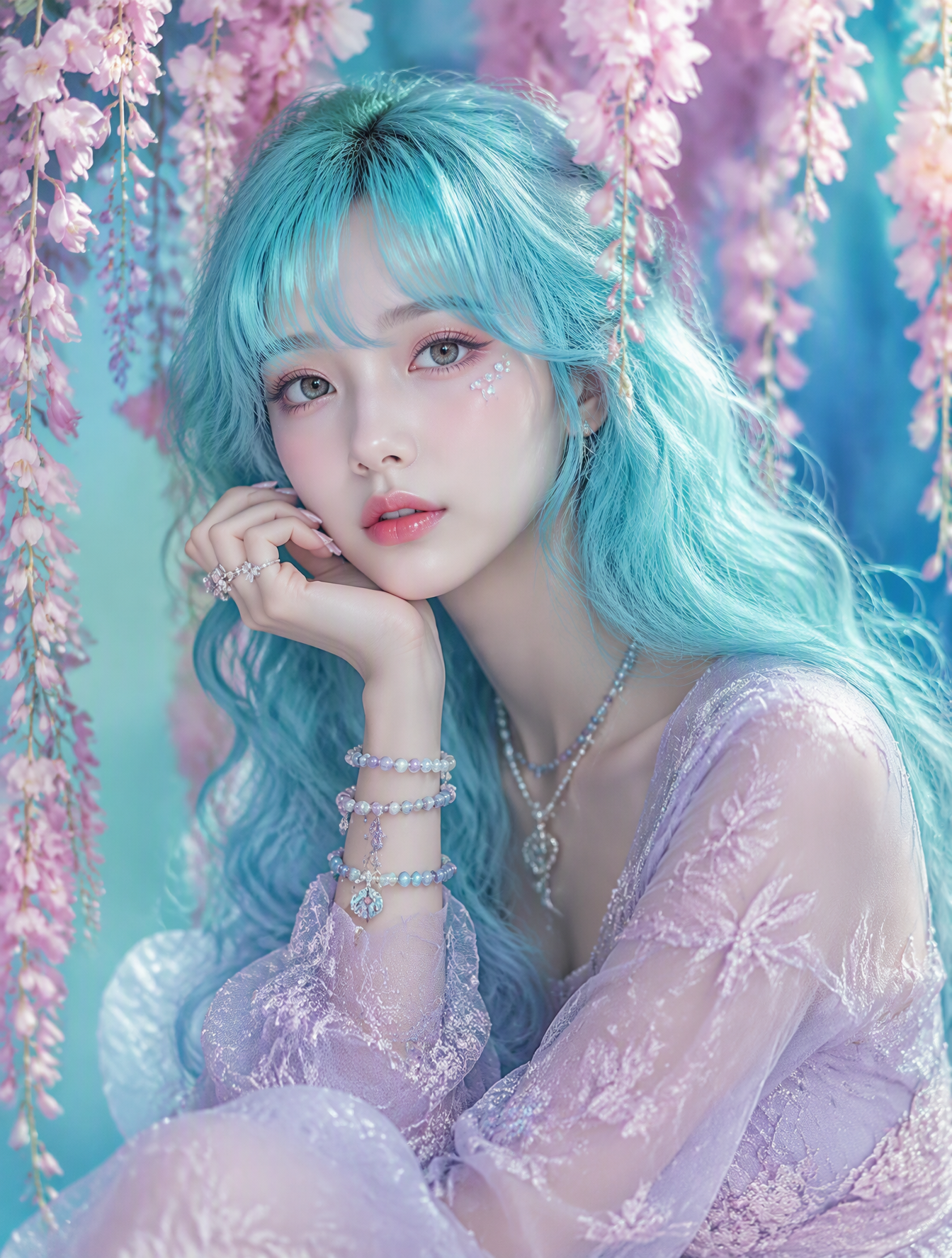 A highly detailed, ultra-realistic portrait of a young wo...