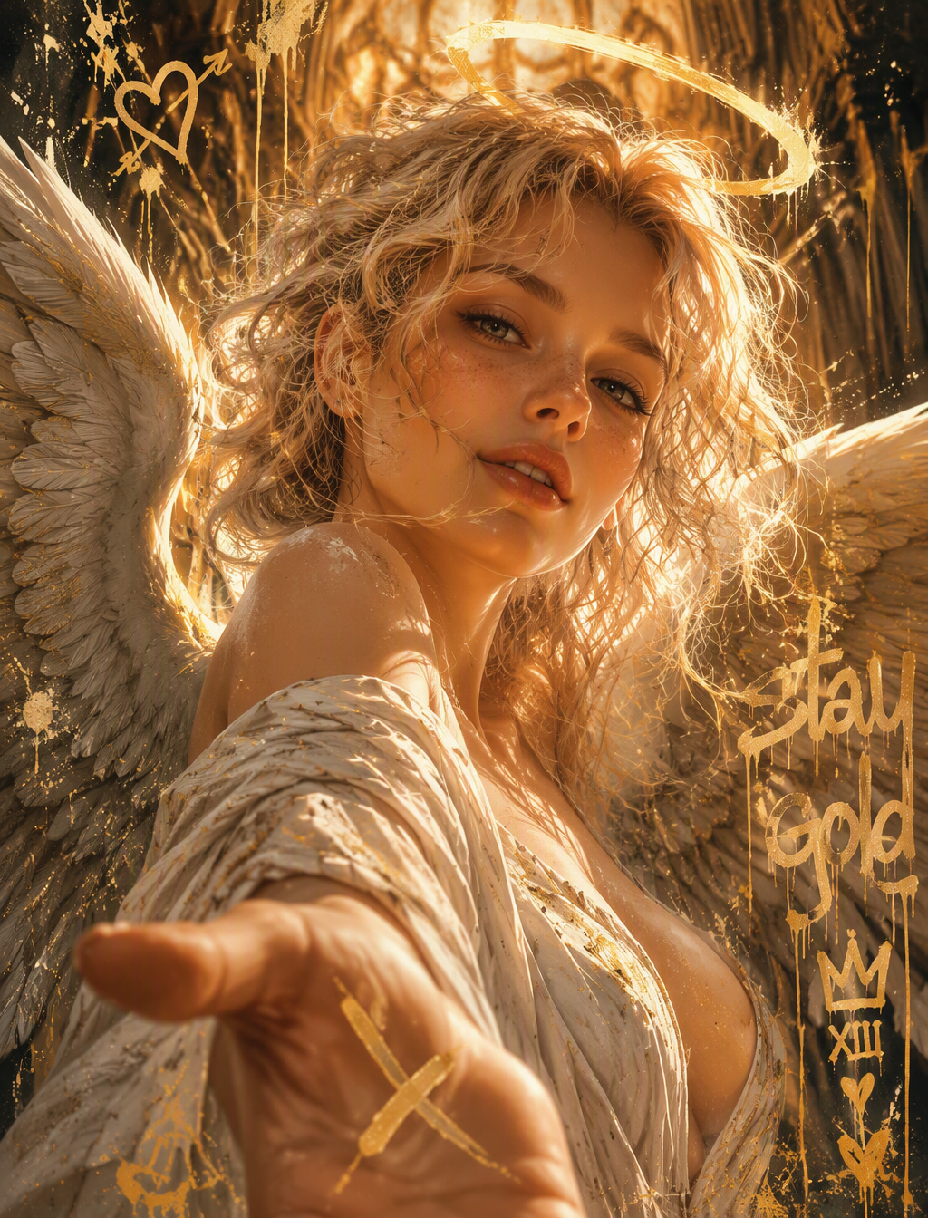 A captivating, high-resolution digital painting featuring...