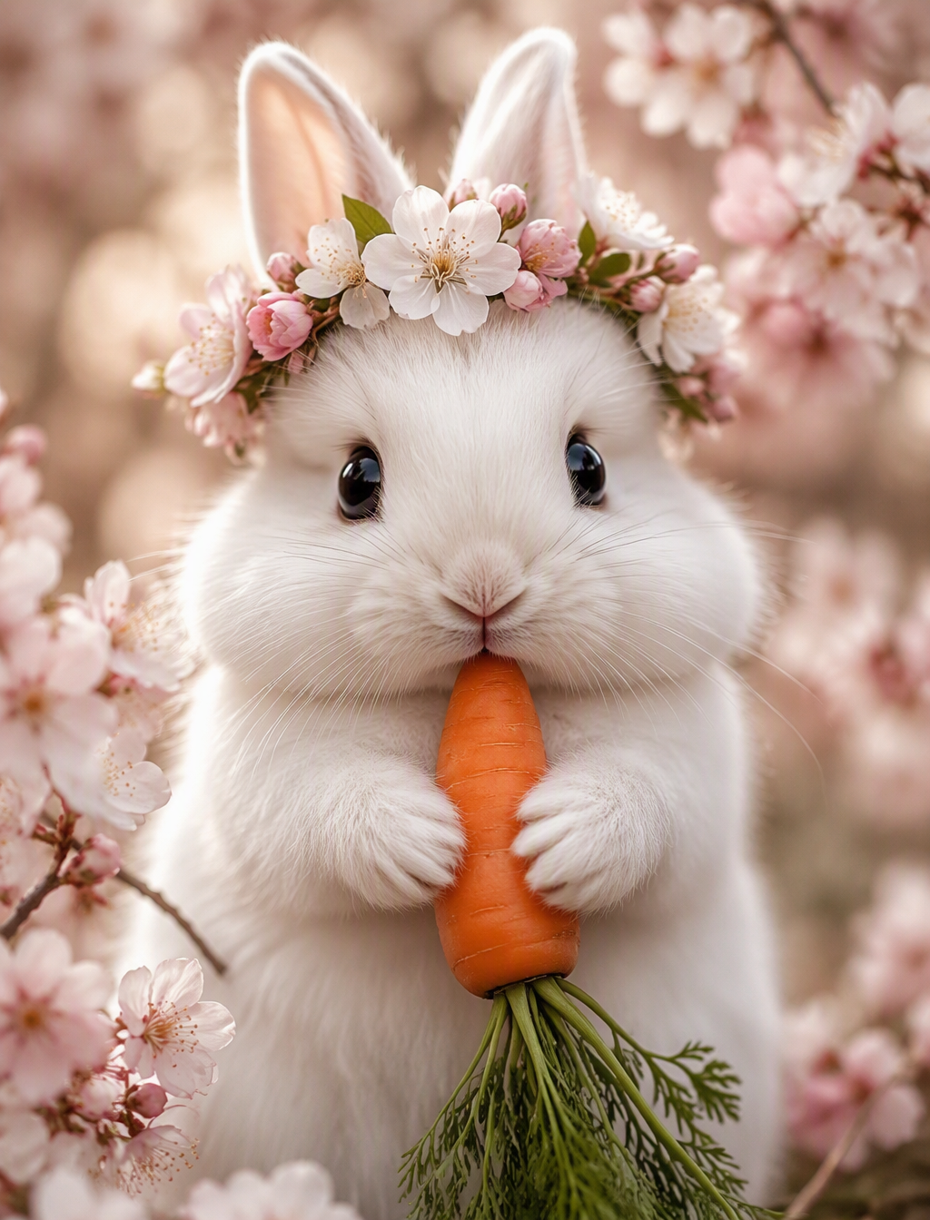A hyper-realistic digital painting of an adorable fluffy ...