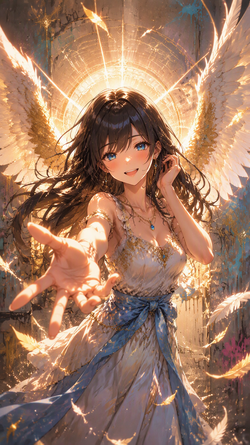 A captivating, high-resolution digital painting featuring...