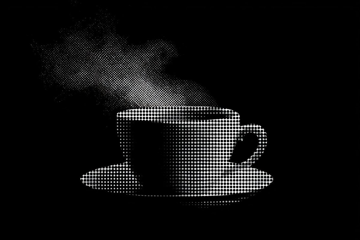 A Halftone Noir Deconstruction of [Subject], where dot pa... - alternate
