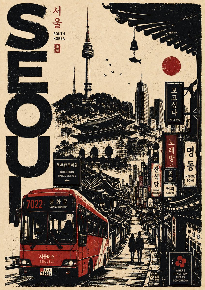 Create a premium 4:5 vertical vintage travel poster for [... - alternate