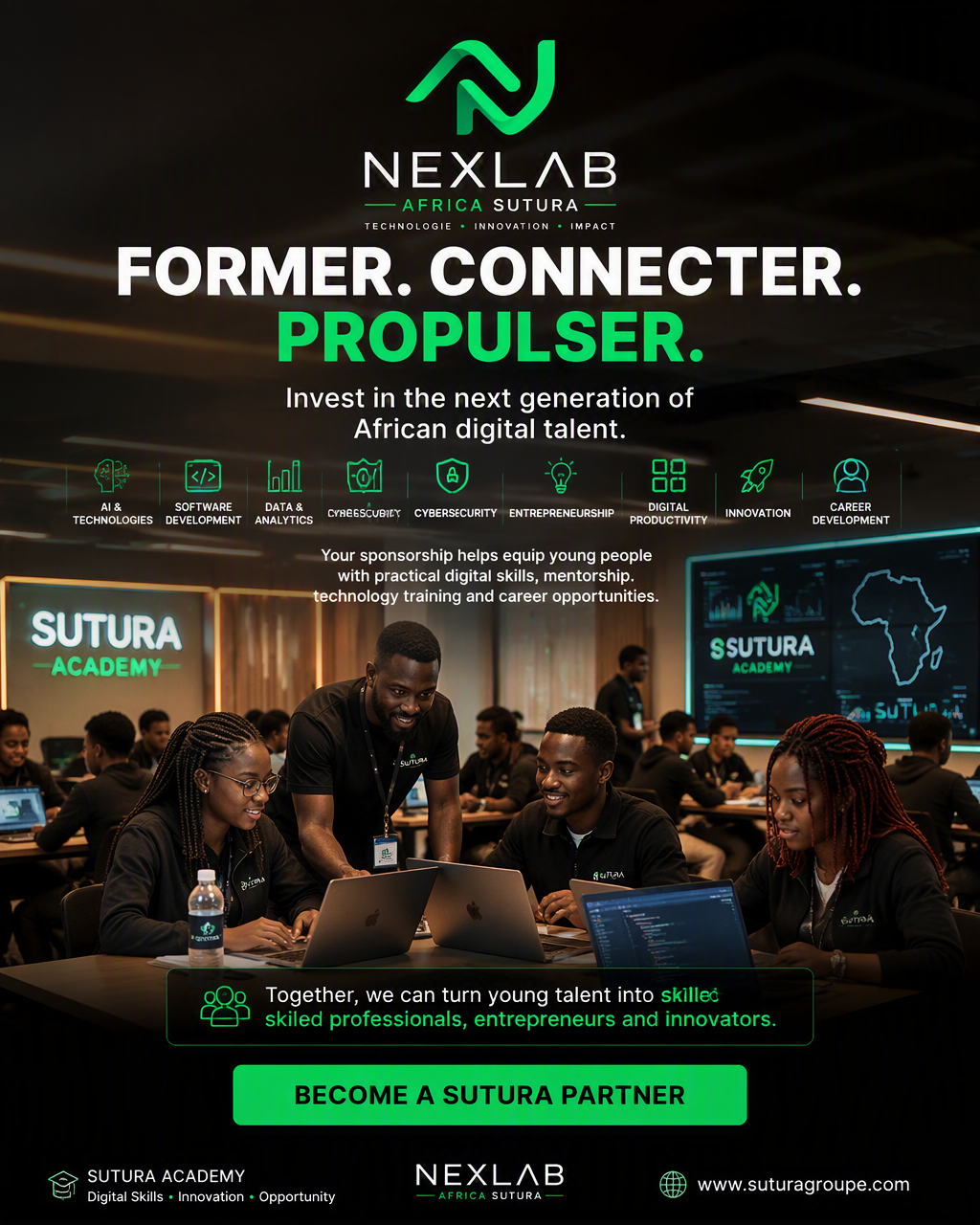 Create a premium corporate sponsorship campaign for SUTUR...