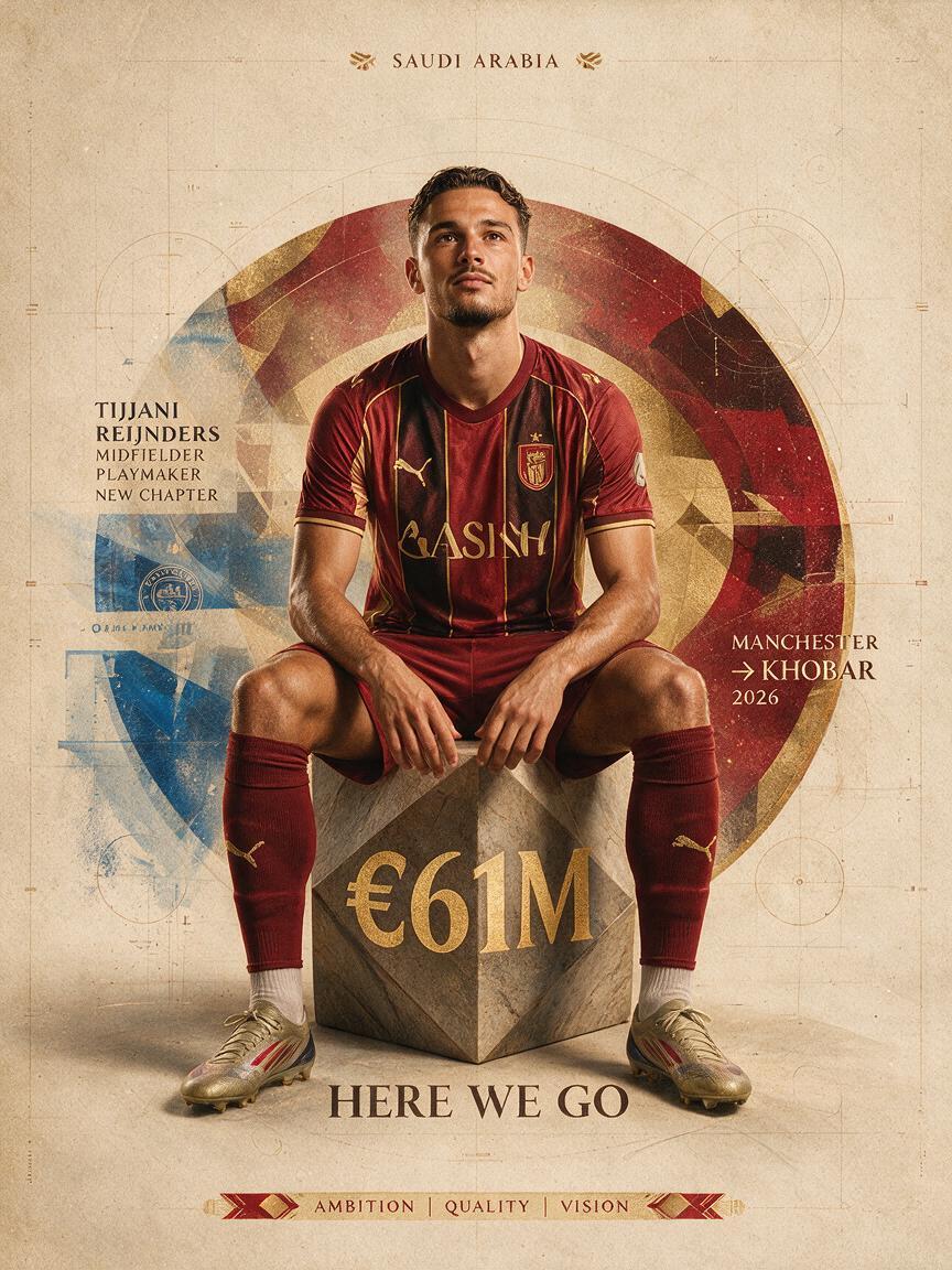 Create an ultra-detailed premium football transfer portra...