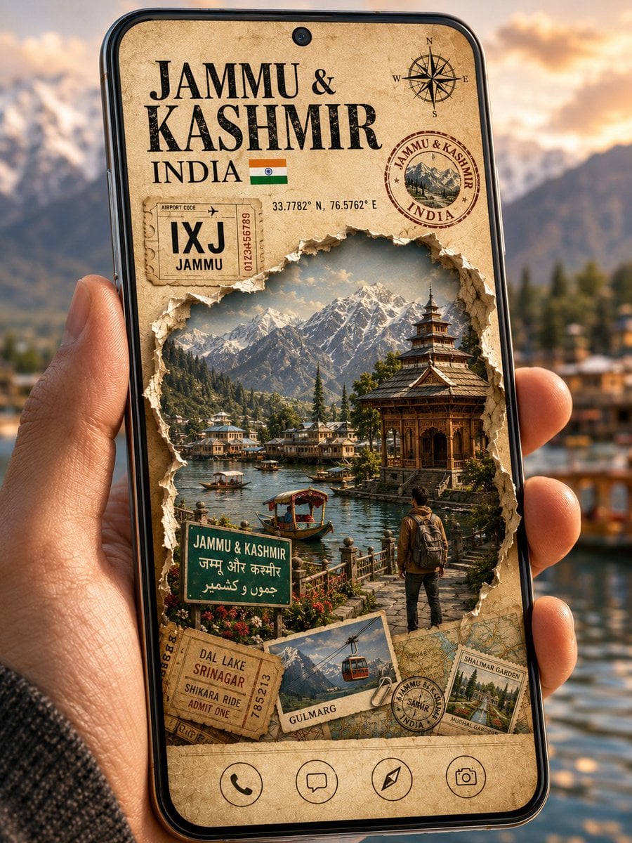 Create a premium cinematic 3D travel poster displayed on ... - alternate
