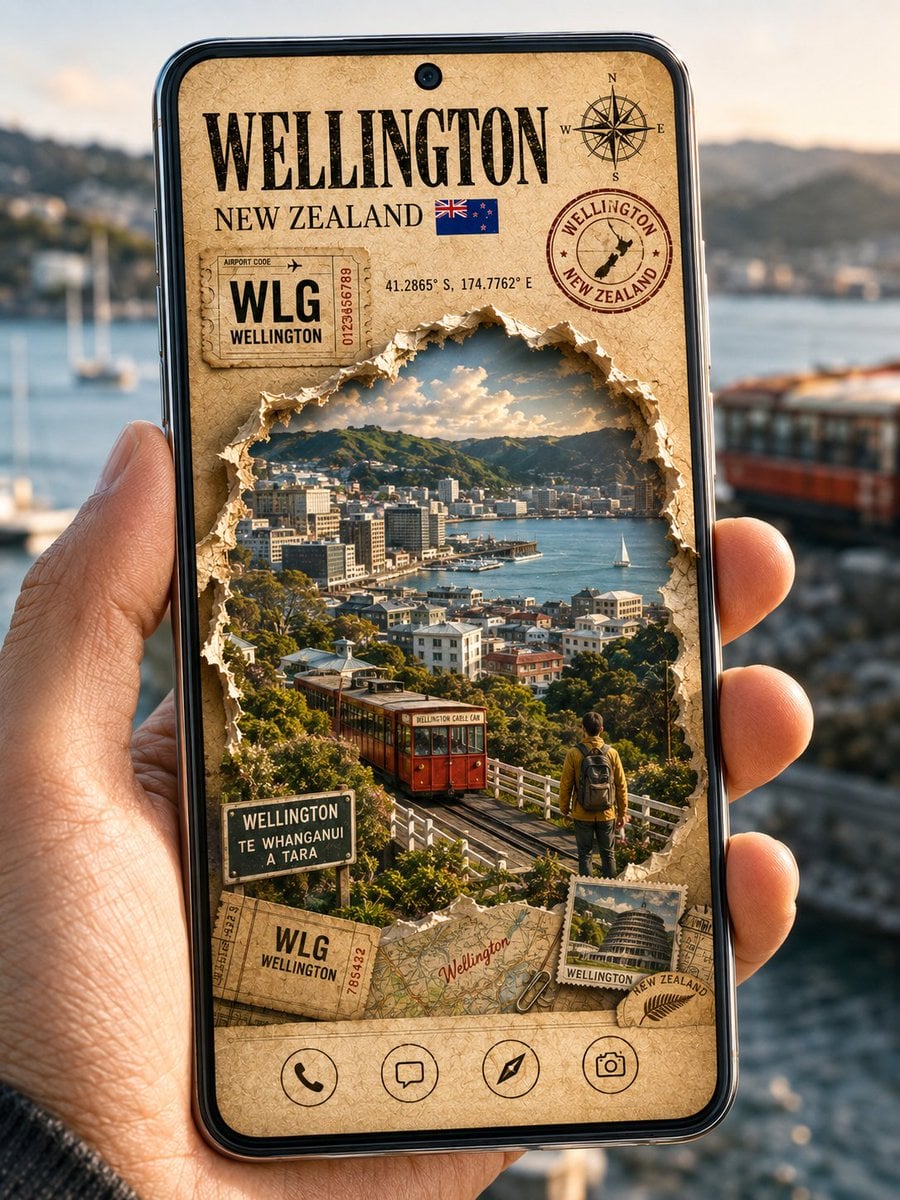 Create a premium cinematic 3D travel poster displayed on ... - alternate