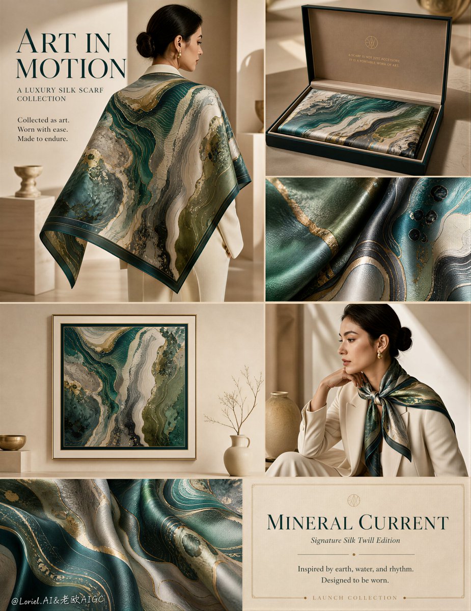 Create an ultra-premium editorial advertising poster for ...