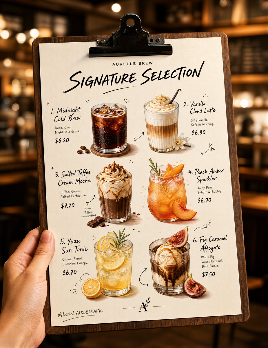 Create an ultra-premium food advertising poster that pres...