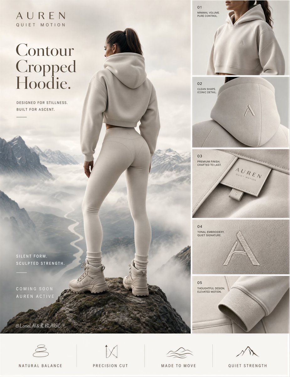 Create an ultra-premium launch campaign key visual for an...