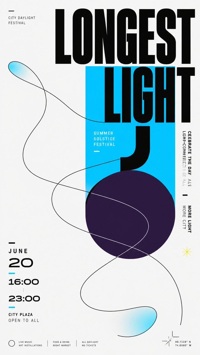 Build a modern flat graphic around any chosen subject obj... - alternate