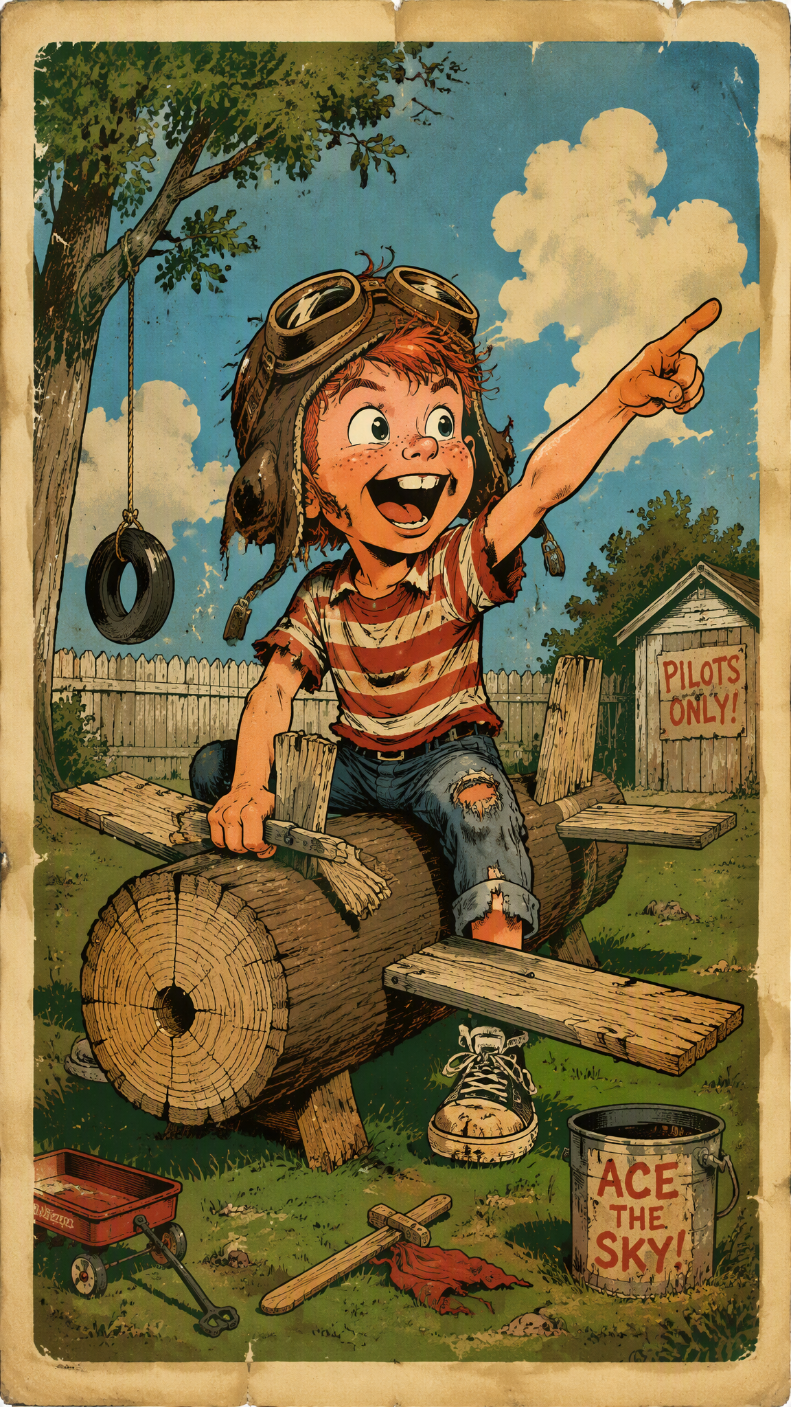 Two-dimensional alternative illustration of a little boy,...