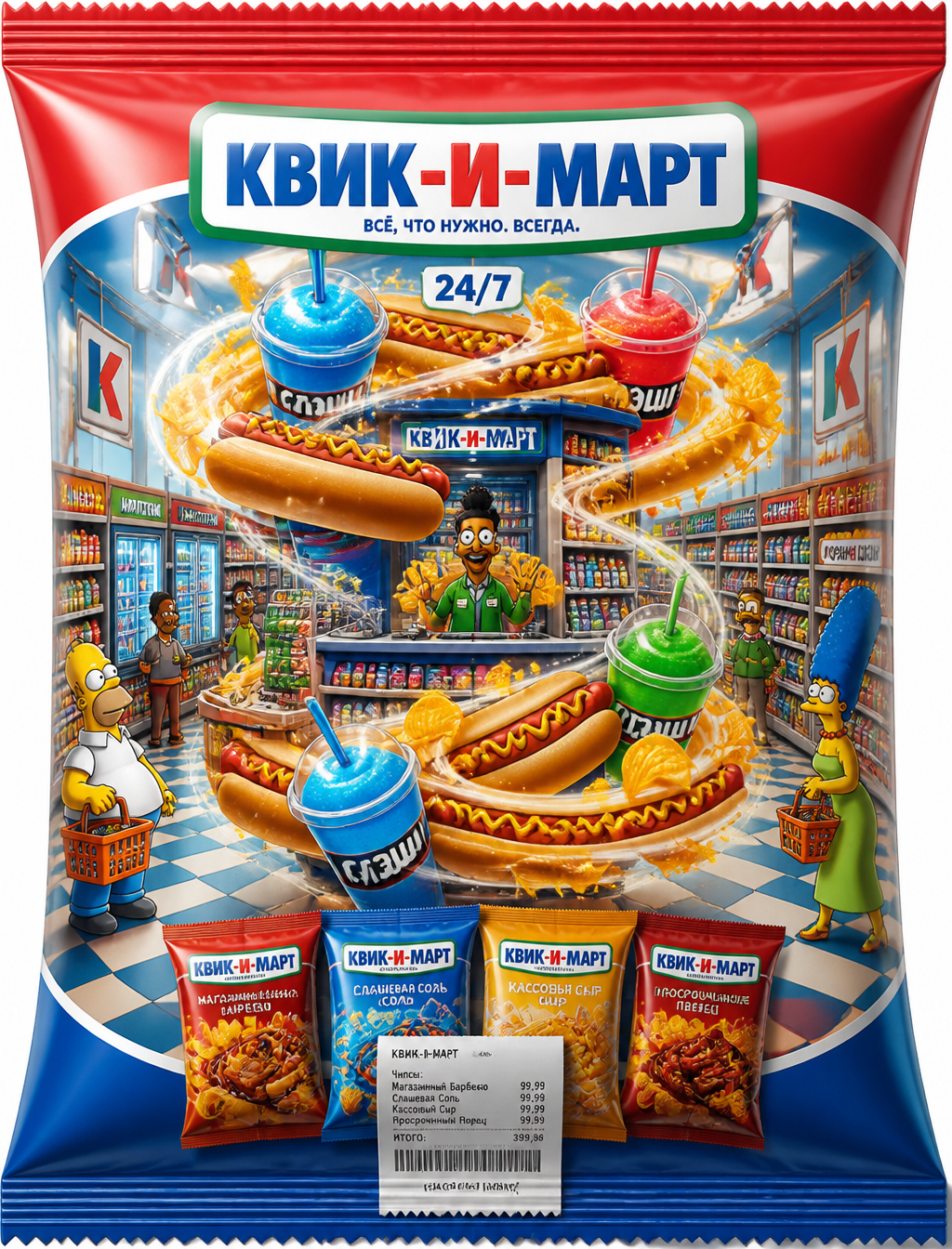 Kwik-E-Mart — бренд «КВИК-И-МАРТ»