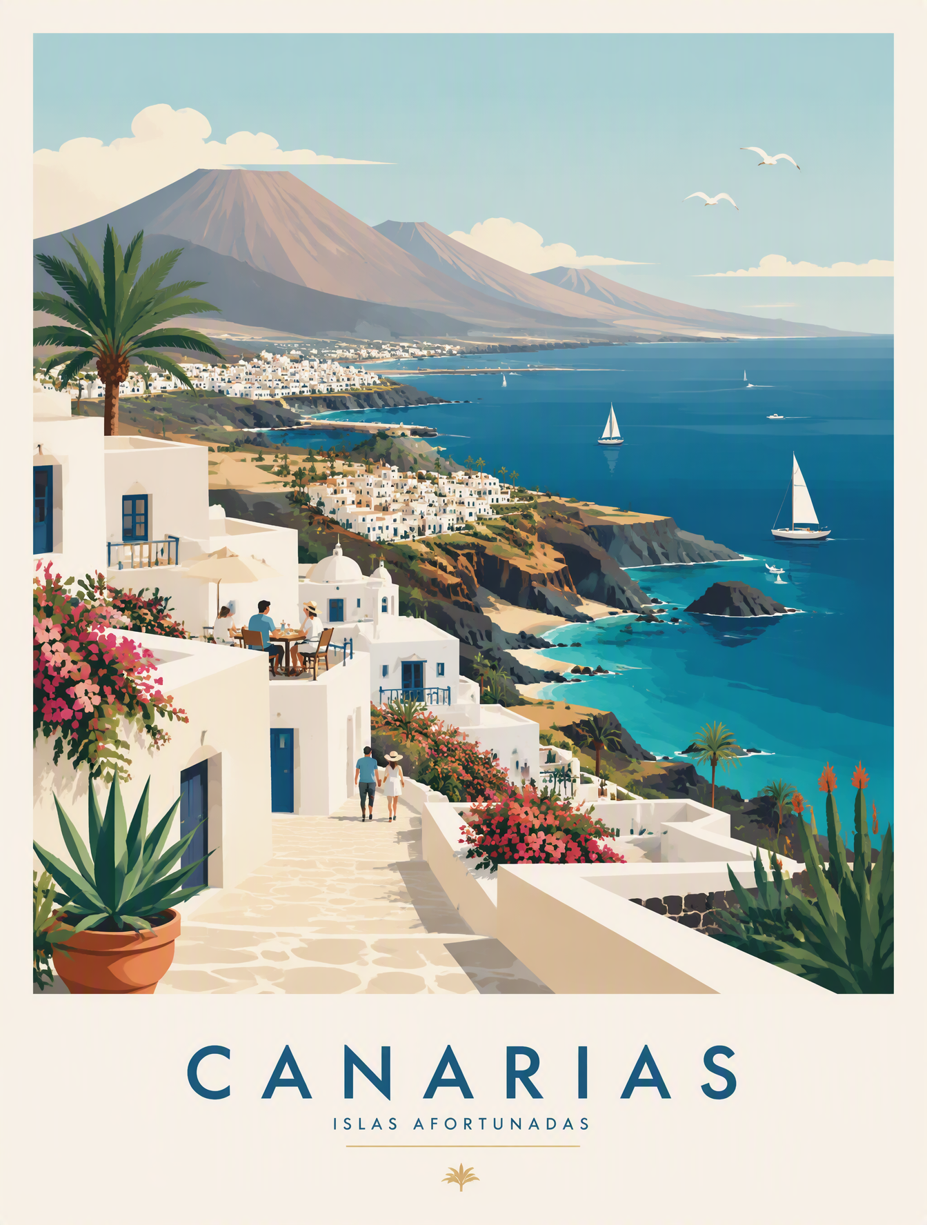 Create a premium editorial travel poster illustration of ...