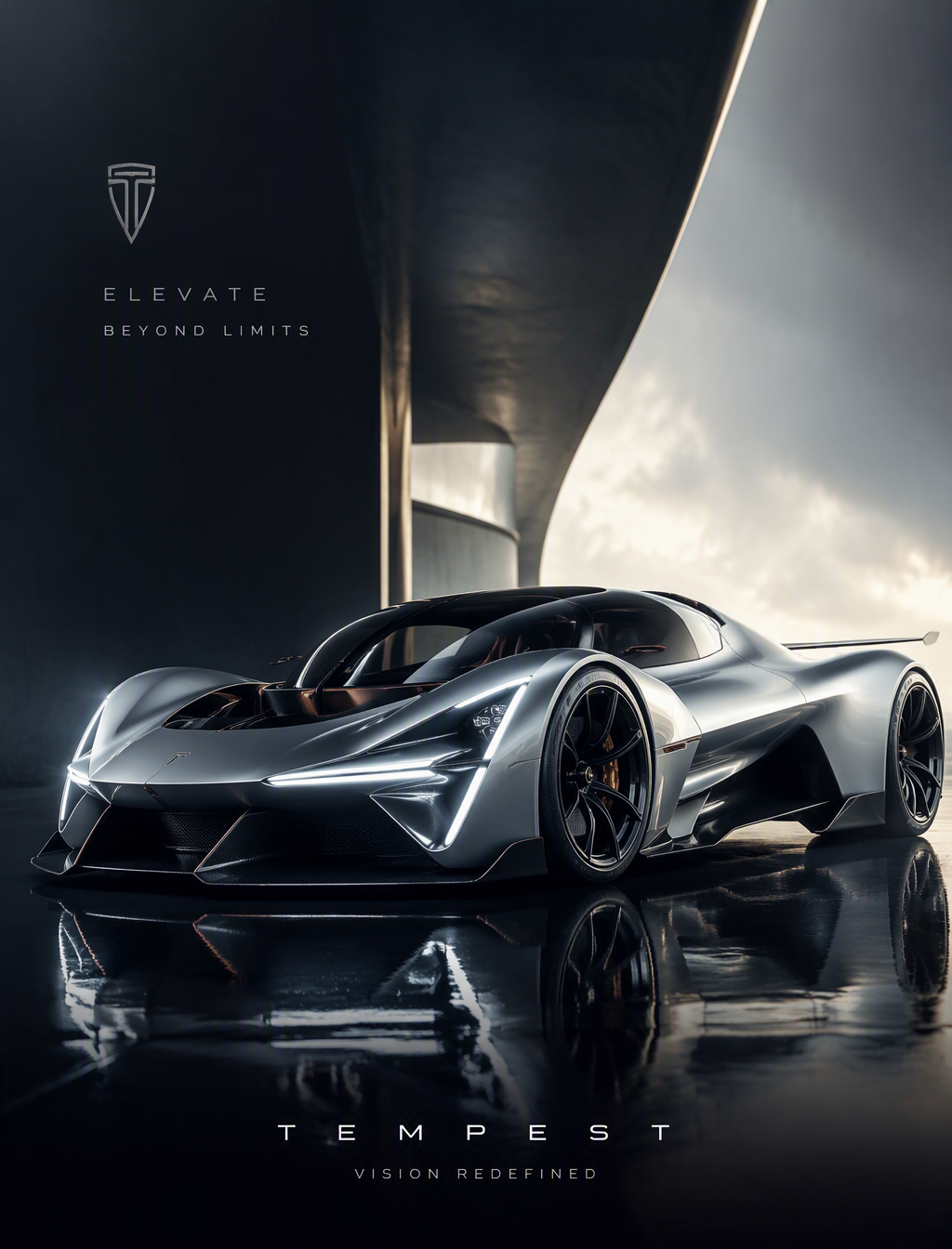 Create a breathtaking premium automotive advertising post...