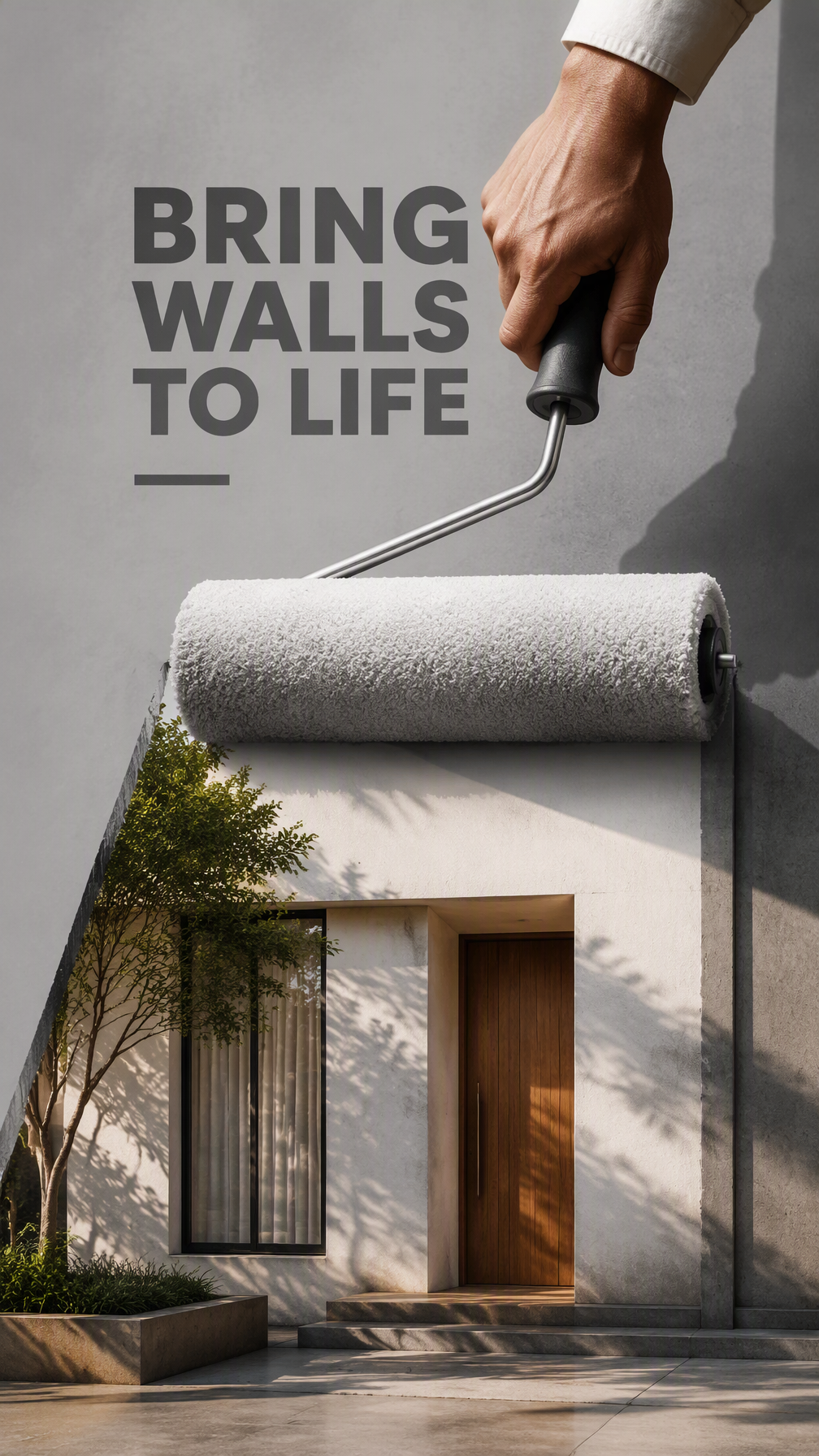 A premium 9:16 premium paint advertising poster.Main Subj...
