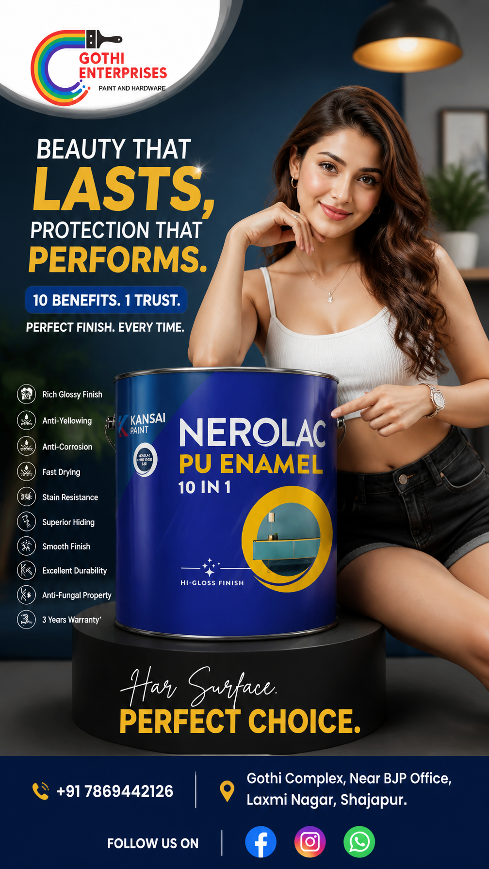 Create a creative commercial advertising poster for Gothi...