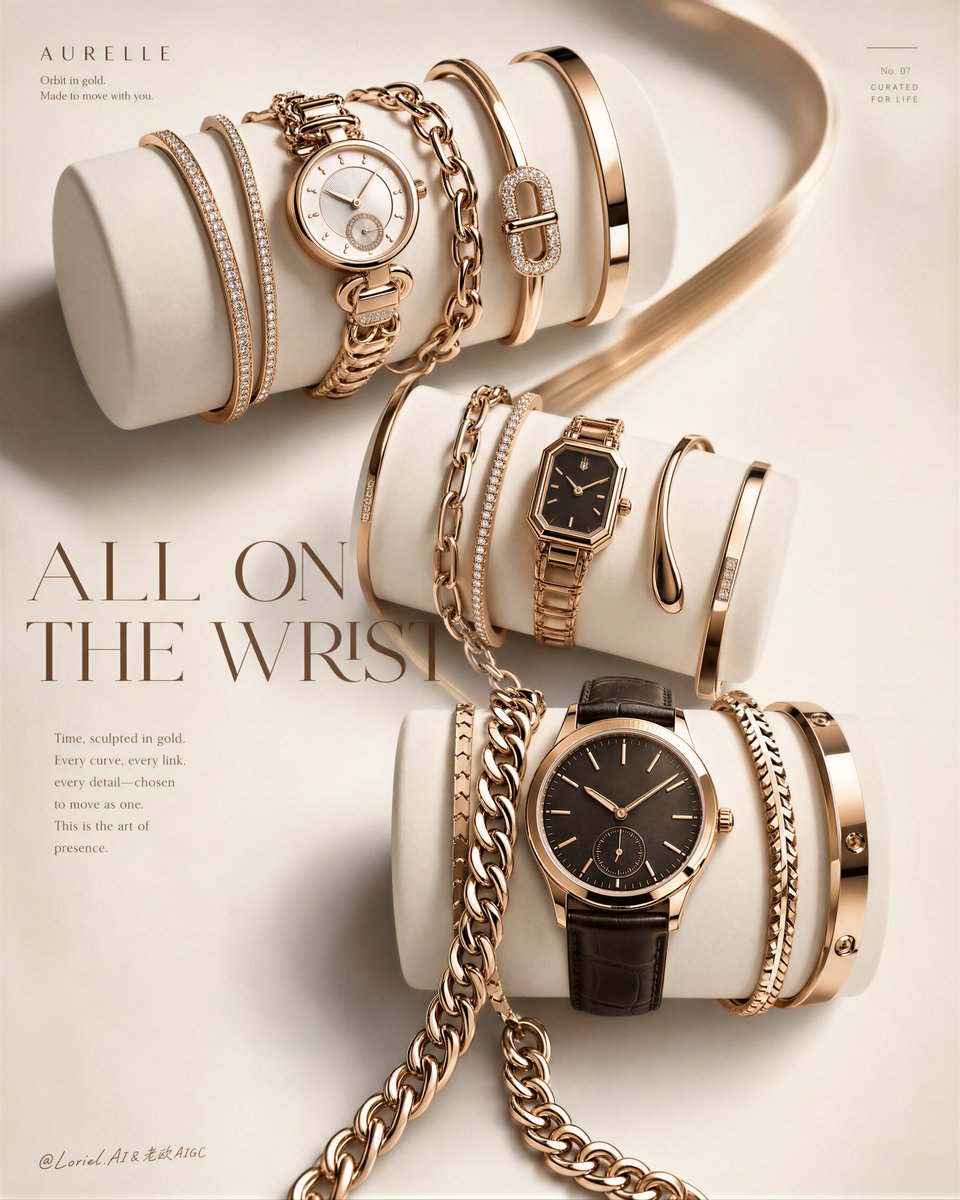 Create an ultra-premium editorial jewelry and watch campa...