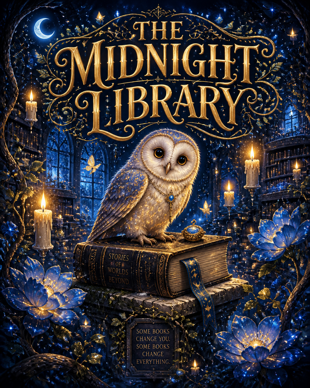 Create a magical storybook poster illustrated in rich fan...