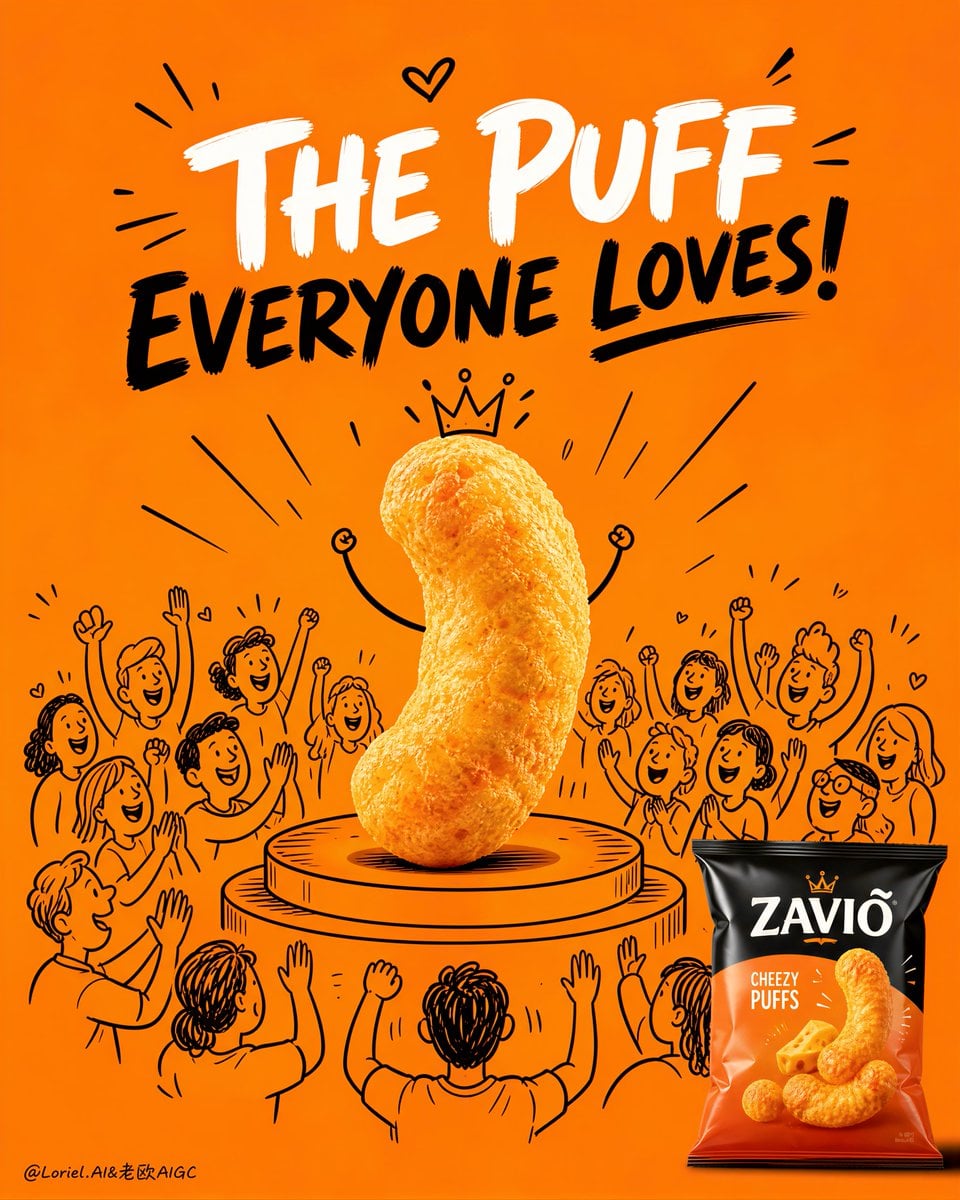 Create an ultra-premium snack advertising poster that mer... - alternate