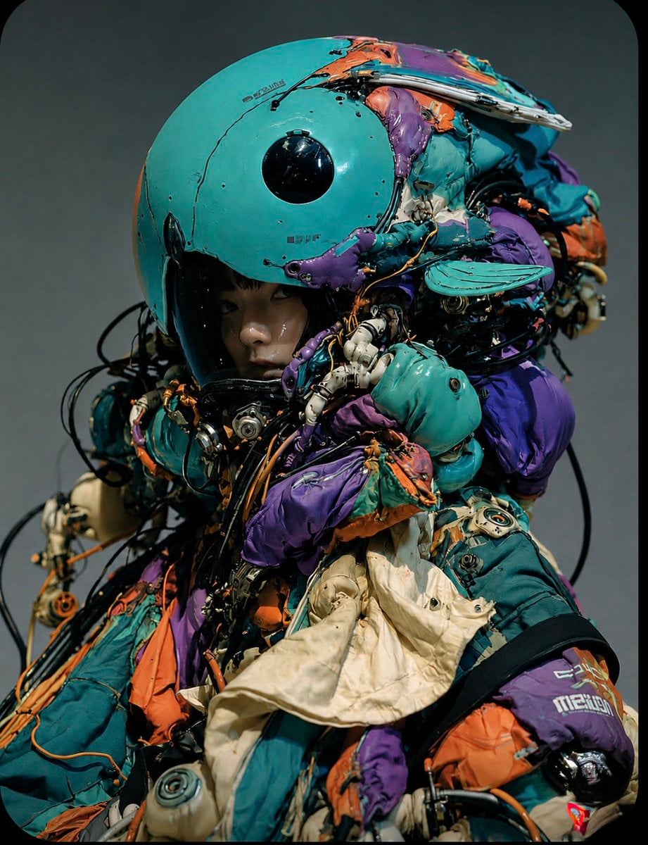 A highly detailed surreal gothic horror portrait of a pal... - alternate
