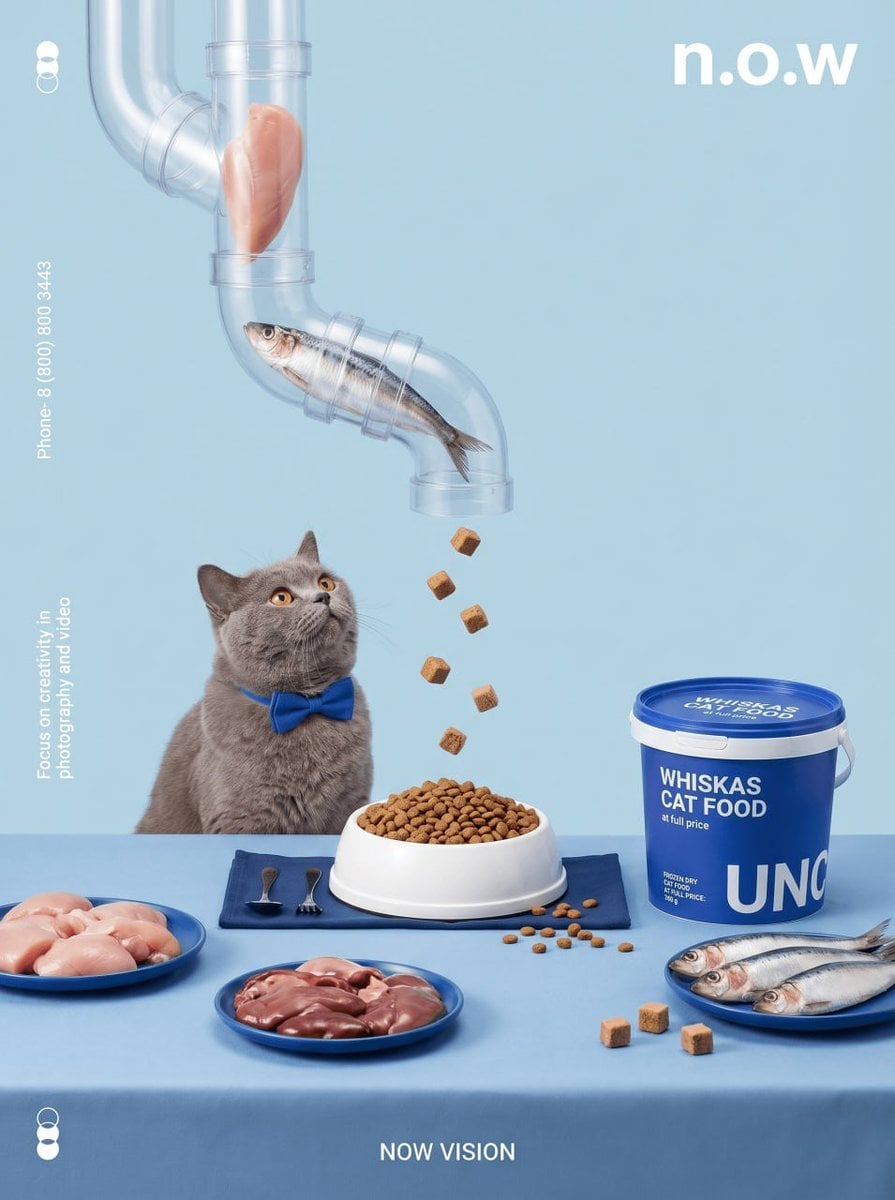 A bright, stylized still life and a conceptual photograph...