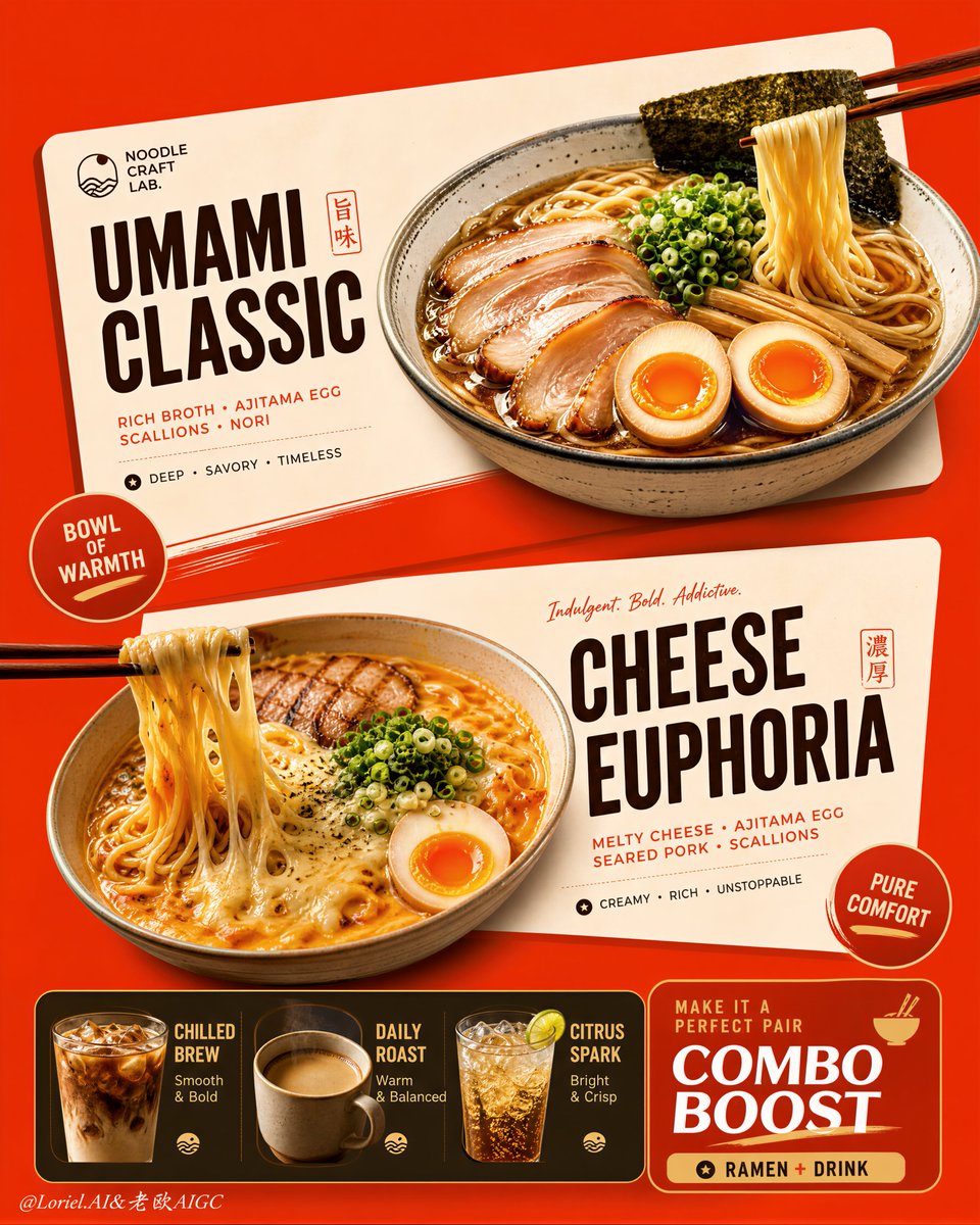Create an ultra-premium vertical restaurant advertising p...