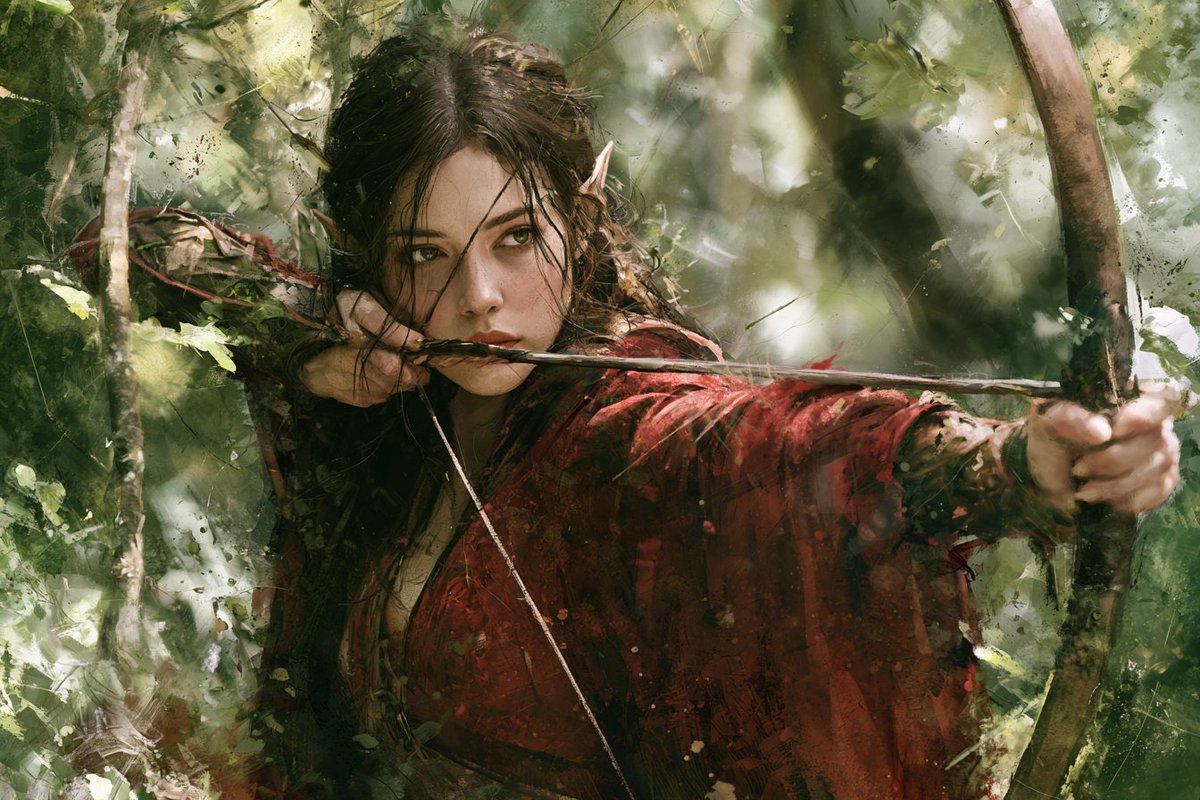 [Subject] portrayed in an Enchanted Watercolor Forest, wh...
