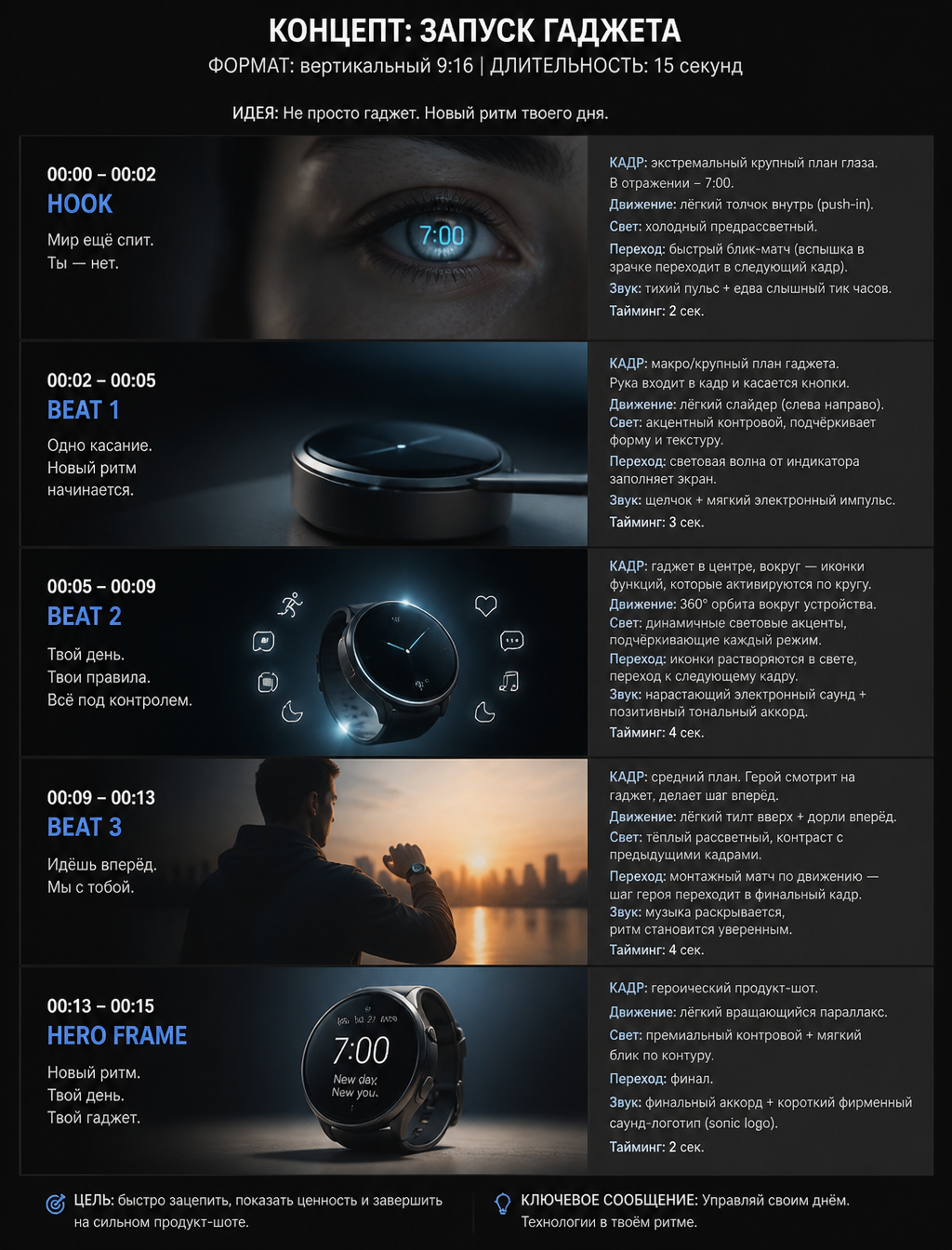 Create a cinematic short-form video concept about запуске...