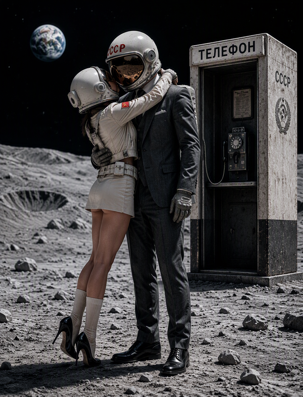 A captivating space scene featuring an astronaut and his ...