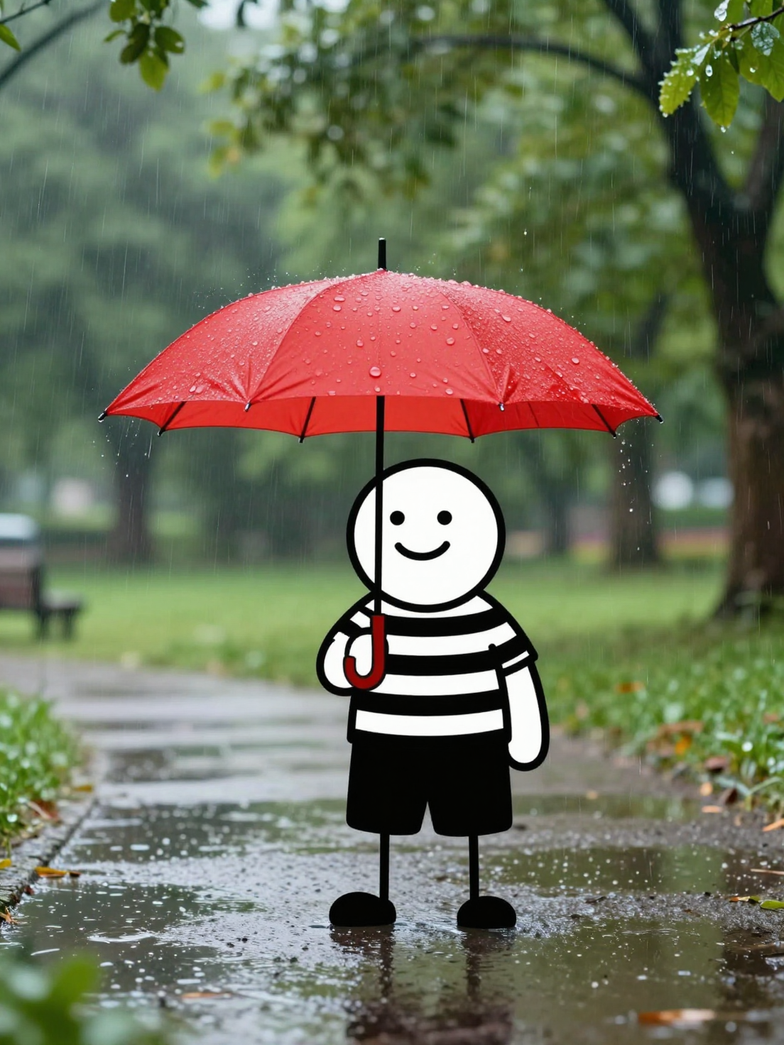 A photograph showing a charming character in the form of ...