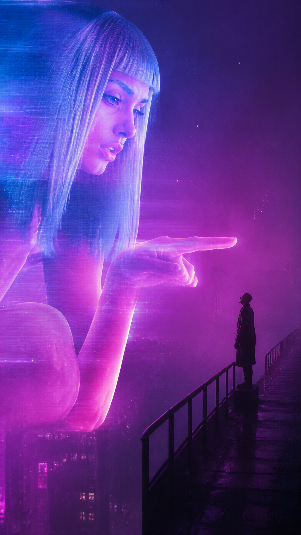 The Holographic FigureAppearance: Dominating the left and...