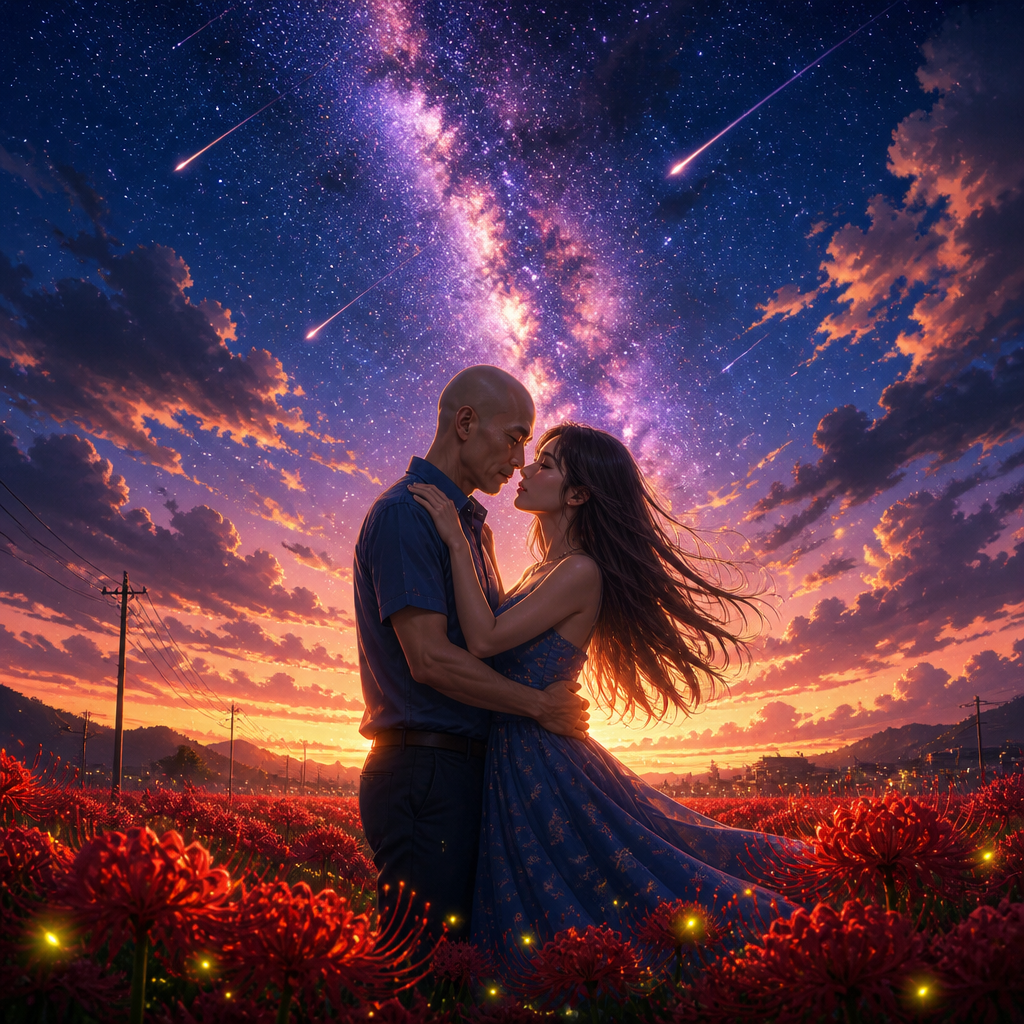 Image Description: A Celestial RomanceThe image features ...