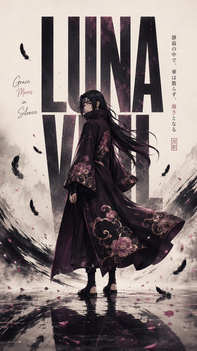 Create a premium viral cinematic anime editorial poster f...