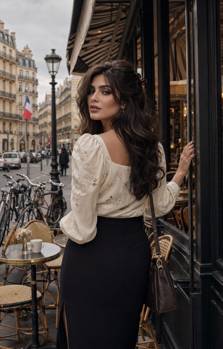 Ultra-photorealistic high-end editorial street-style port... - alternate