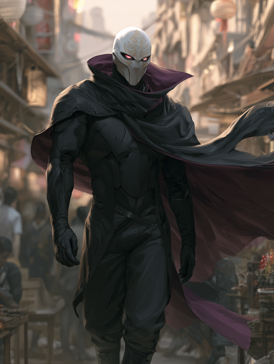 High-quality anime illustration, full-body front view of ... - alternate