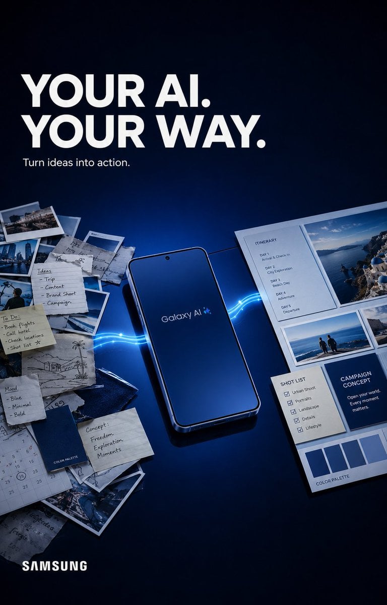 Create a premium agency-level Samsung Galaxy Instagram ad... - alternate